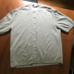 Cos short-sleeved sweatshirt with buttoned back